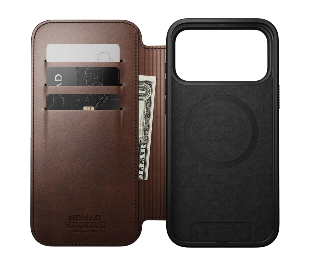 Nomad Modern Leather Folio do iPhone 17 Pro Max MagSafe brown - 1362254 - zdjęcie 6